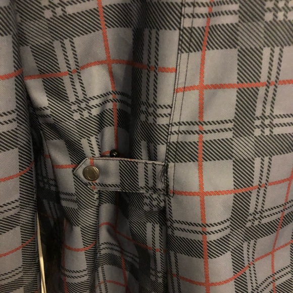 Kerrits rain/trail oversized gray plaid jacket. - Picture 8 of 10